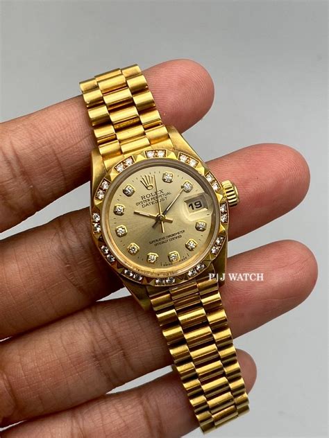 rolex datejust 28 diamond bezel.